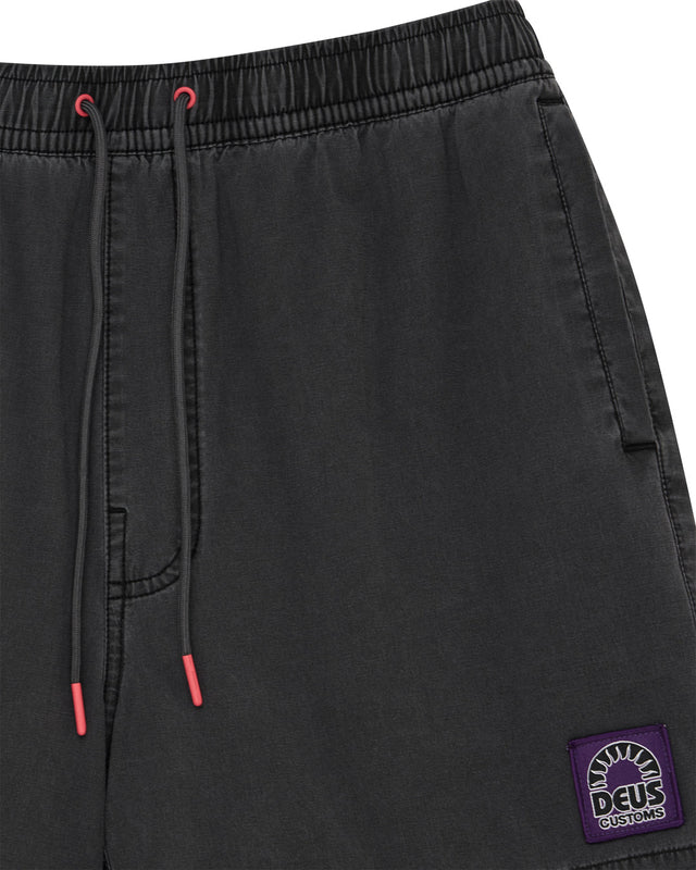Sandbar Garment Dyed Mesh Short - Anthracite