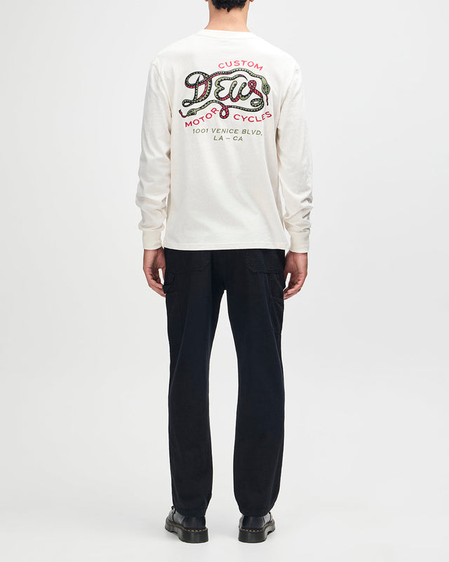 Camiseta Danger Noodle Ls - Blanco sucio