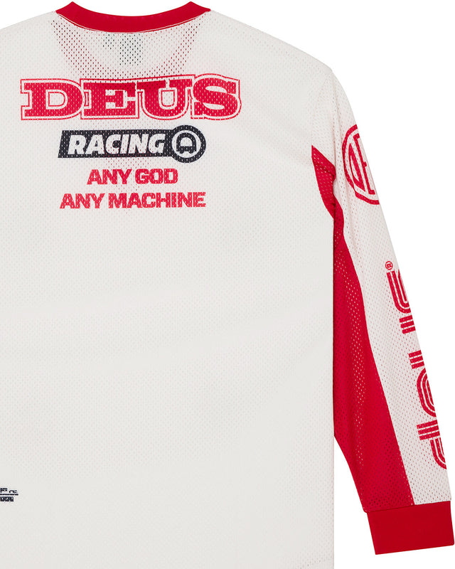 Step Out Moto Jersey - White-Red