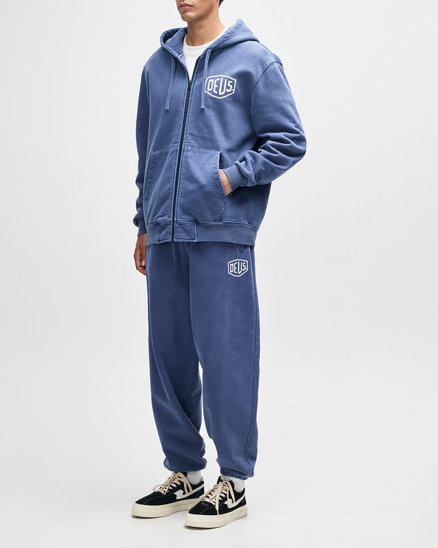 Shield Garment Dyed Track Pant - Mechanic Blue