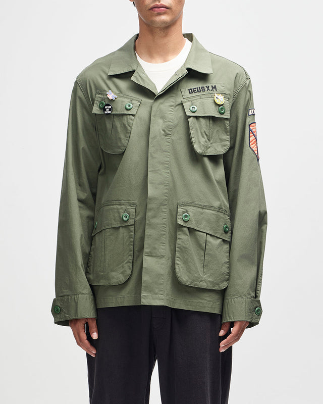 D261MSH313-PowerOvershirt-Pine