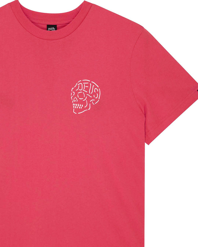 Camiseta Venice Skull - Rojo Melón