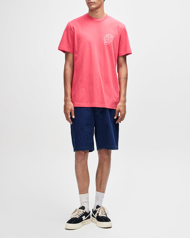 Camiseta Venice Skull - Rojo Melón