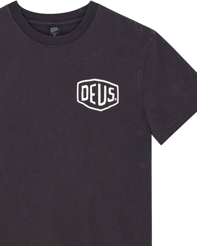Shield Garment Dyed Tee - Black