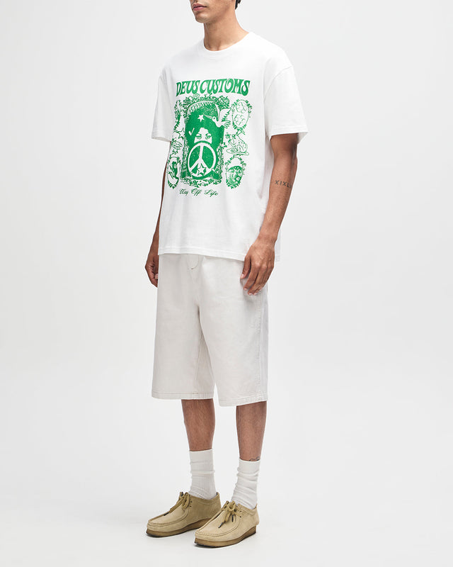 Camiseta Madre Tierra - Blanco Vintage