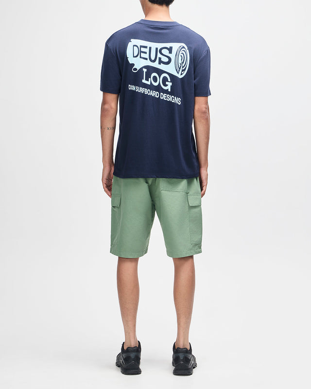 Log Tee - Mechanic Blue