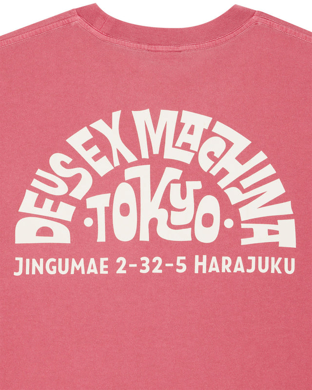 Tokyo Address Tee - Melon Red