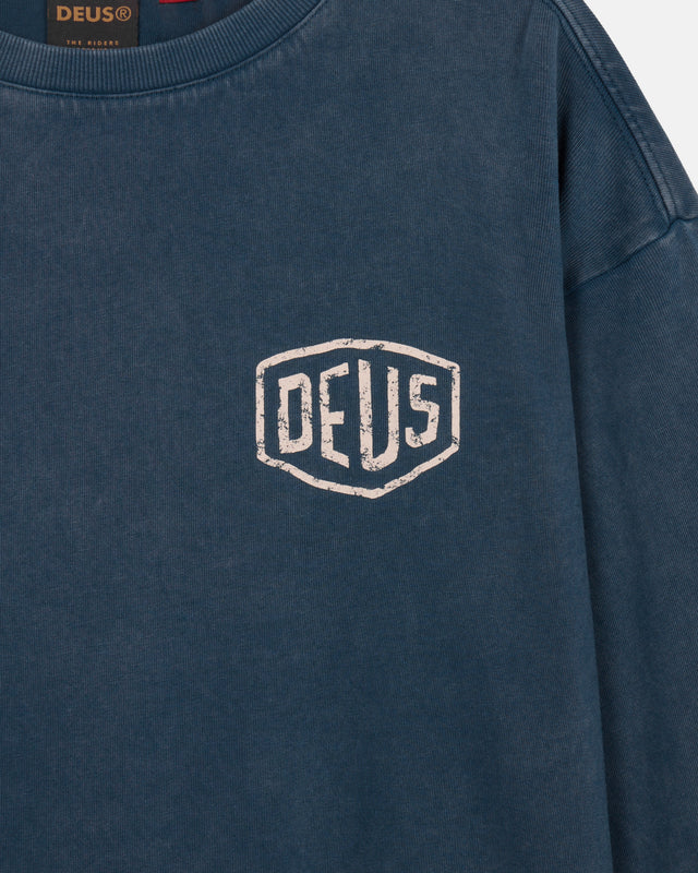 Deus Ex Machina - Roar Long Sleeve Tee - Navy