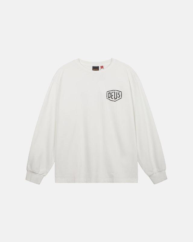 Deus Ex Machina - Roar Long Sleeve Tee - White