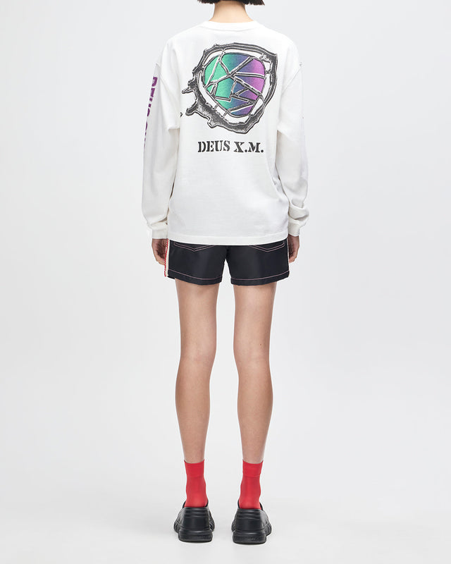 Cosmic Encounter LS Tee - Vintage White