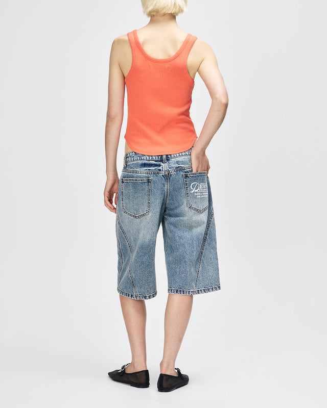 June Shield Tank - Flame Orange