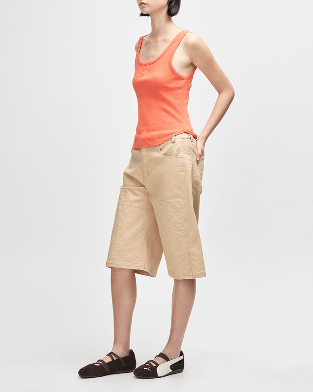 June Shield Tank - Flame Orange