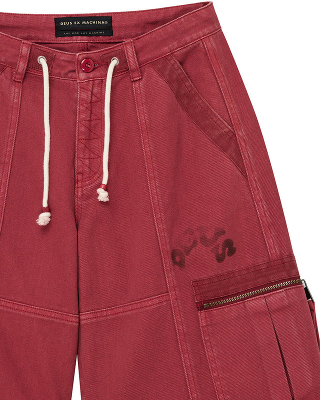 W. Cargo Shorts - Red