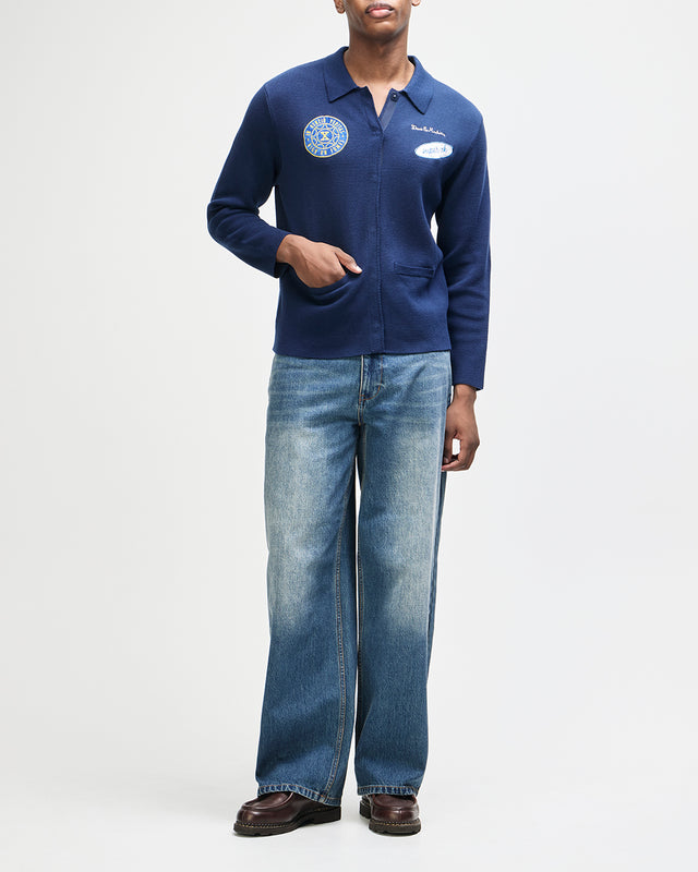 Valdorf Knit Jacket - Pageant Blue
