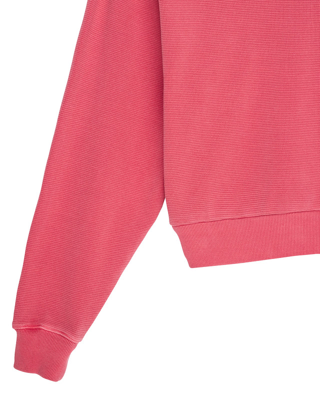 Waffle Hoodie - Poinsettia Red
