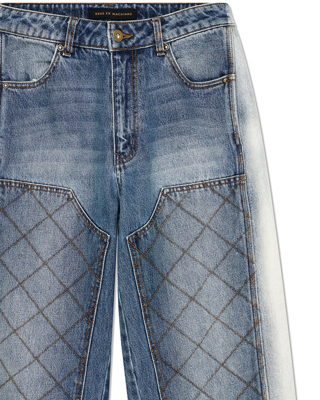 Pantalón Dayton Denim de doble rodilla - Mezclilla azul