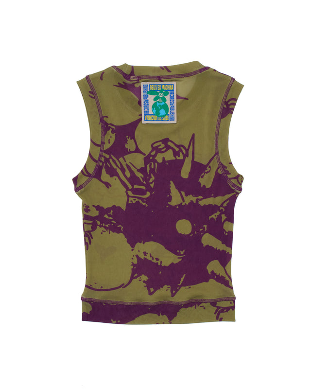 Kindness Mesh Tank - Moss