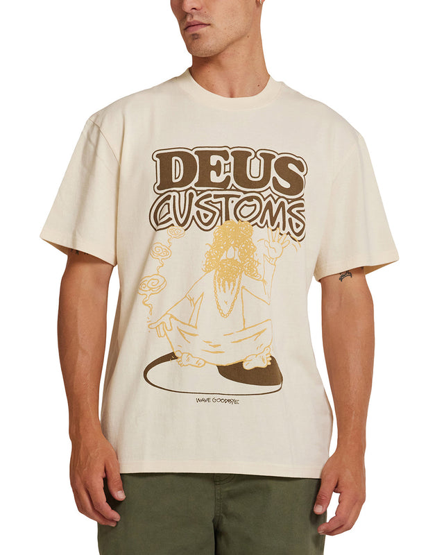 Emphatic Wave Tee - Dirty White