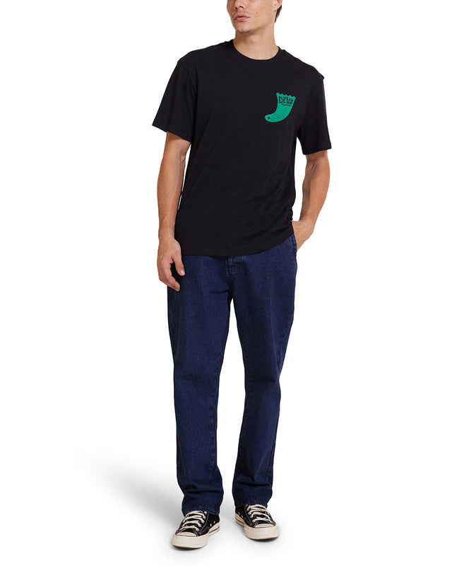 Camiseta de una sola aleta - Negra