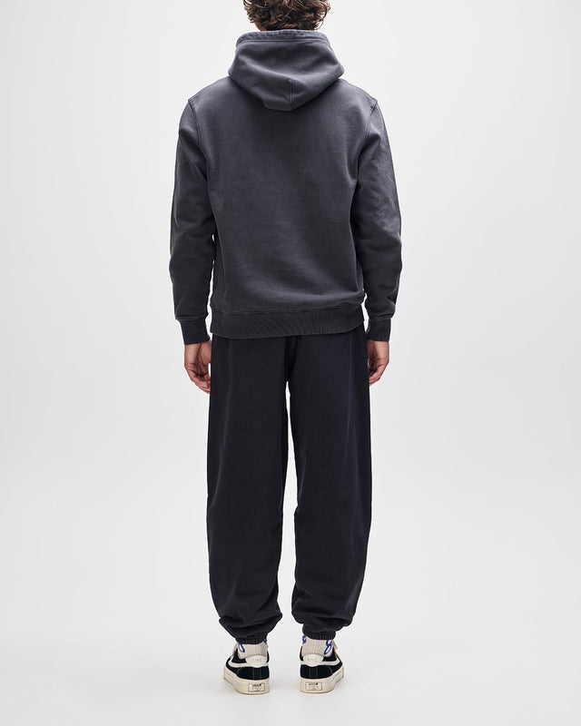 Shield Garment Dyed Track Pant - Black