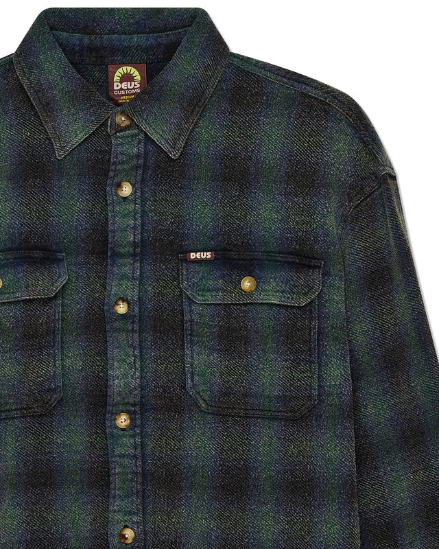 Too Busy To Work Check Shirt - Black Check