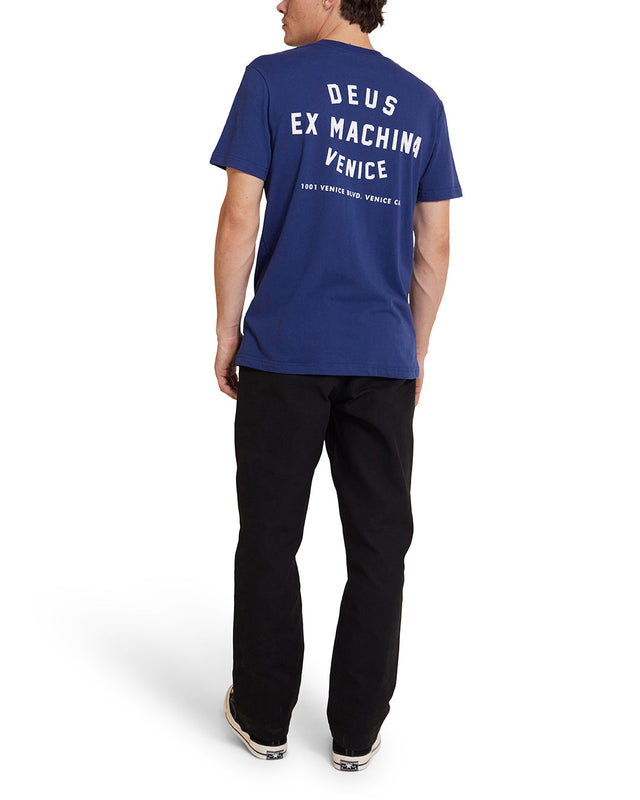 Camiseta Venice Skull - Azul Mecánico