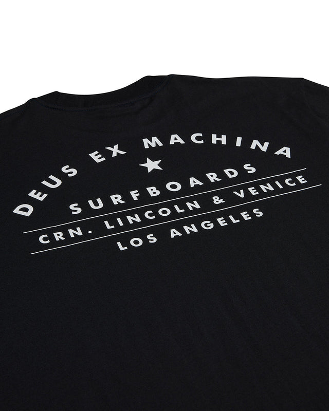 Camiseta de surf Venice - Negra