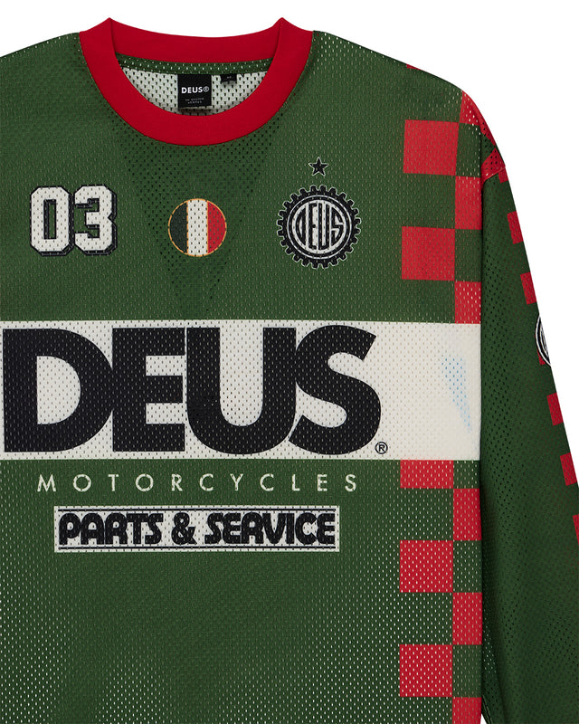 Camiseta de motociclista Overlap - Abeja Verde
