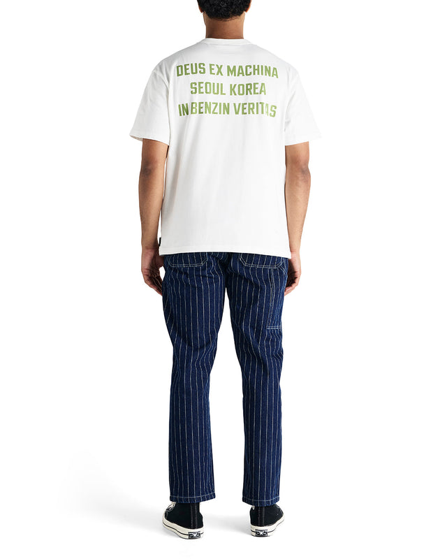 Pantalón de trabajo a rayas Dallas - Índigo