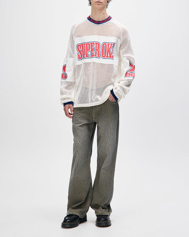 Staff Party Moto Jersey - Vintage White