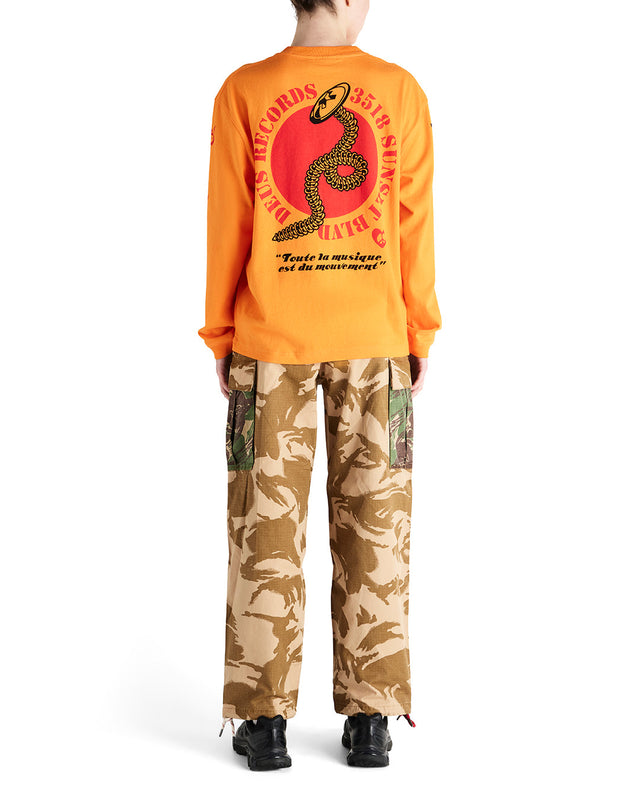 Camiseta de manga larga Dancing Ghost - Naranja caqui