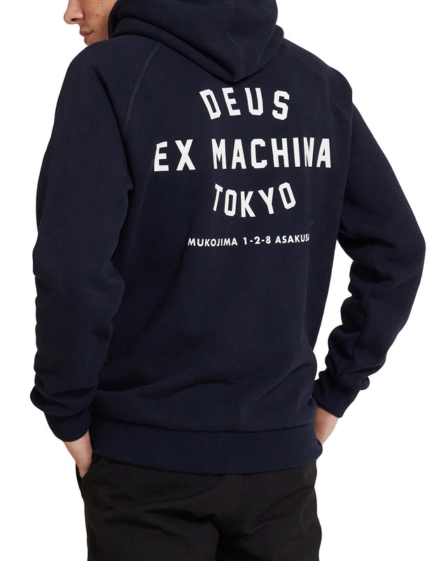Sudadera con capucha Tokyo Address - Azul marino