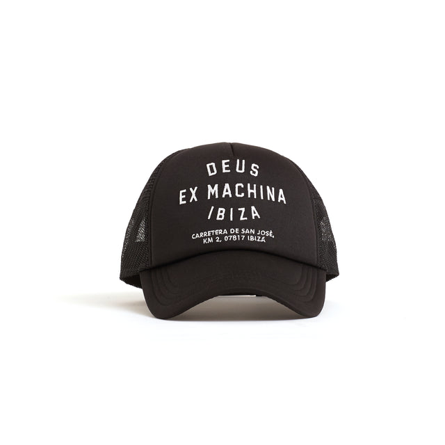Ibiza Address Trucker Hat - Black