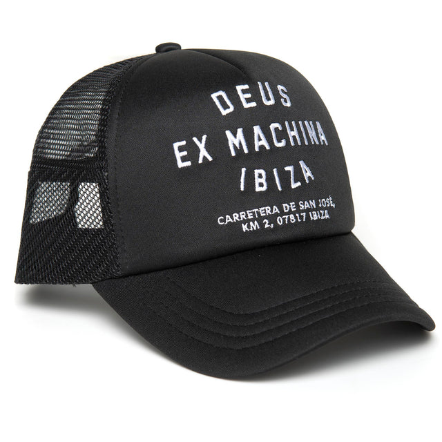 Ibiza Address Trucker Hat - Black
